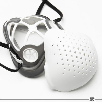 1.0 - Pure O2 Curve Respirator w/ 3 Filters & Sports Strap