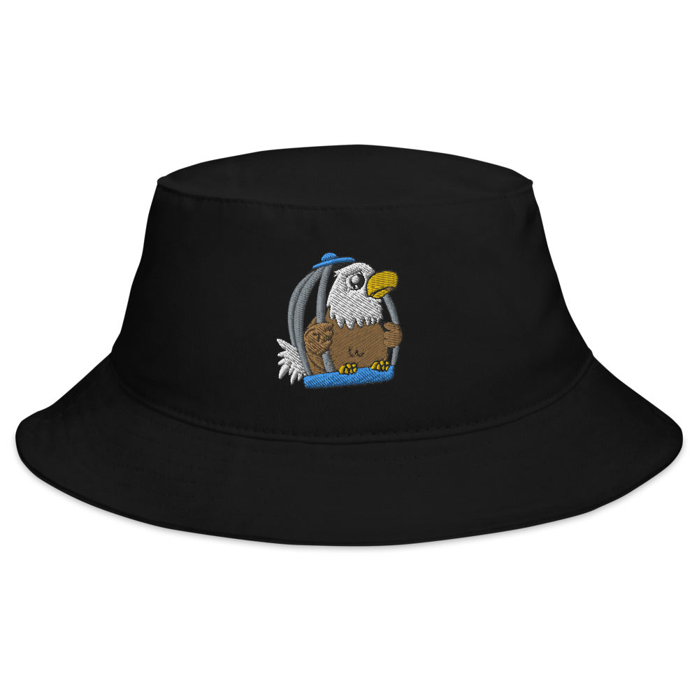 Caged Freedom Cartoon Bucket Hat