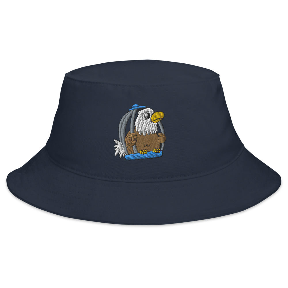 Caged Freedom Cartoon Bucket Hat