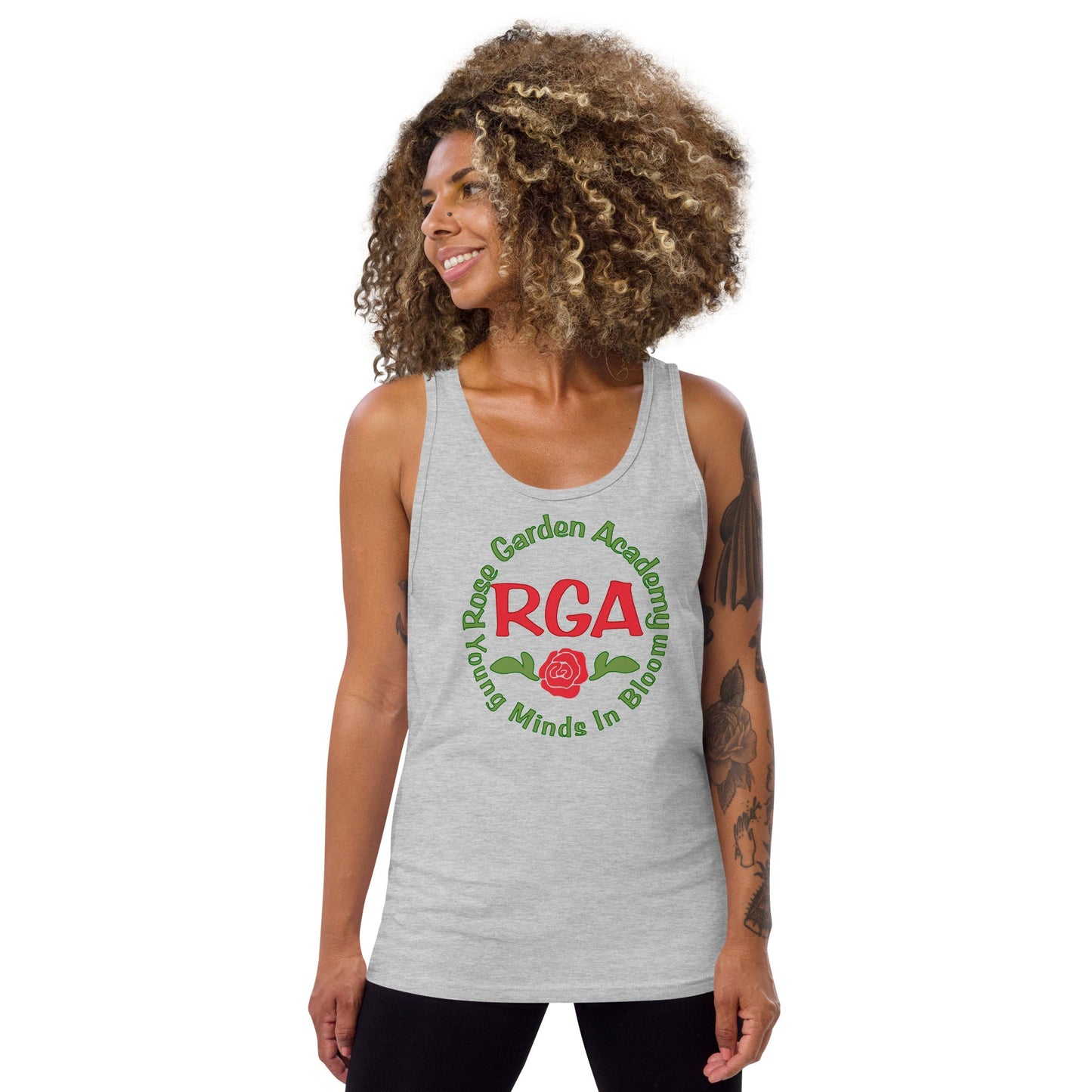 ROse Garden Academy Unisex Tank Top