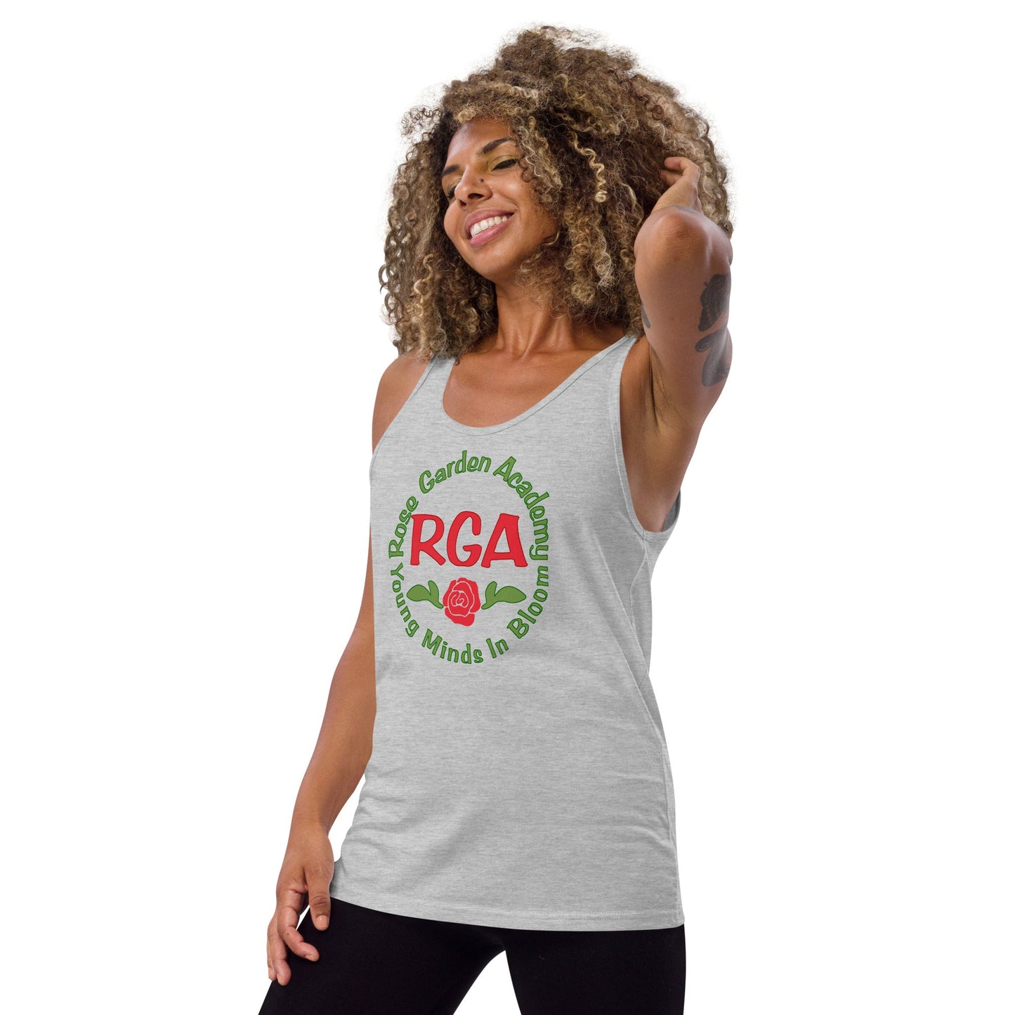 ROse Garden Academy Unisex Tank Top