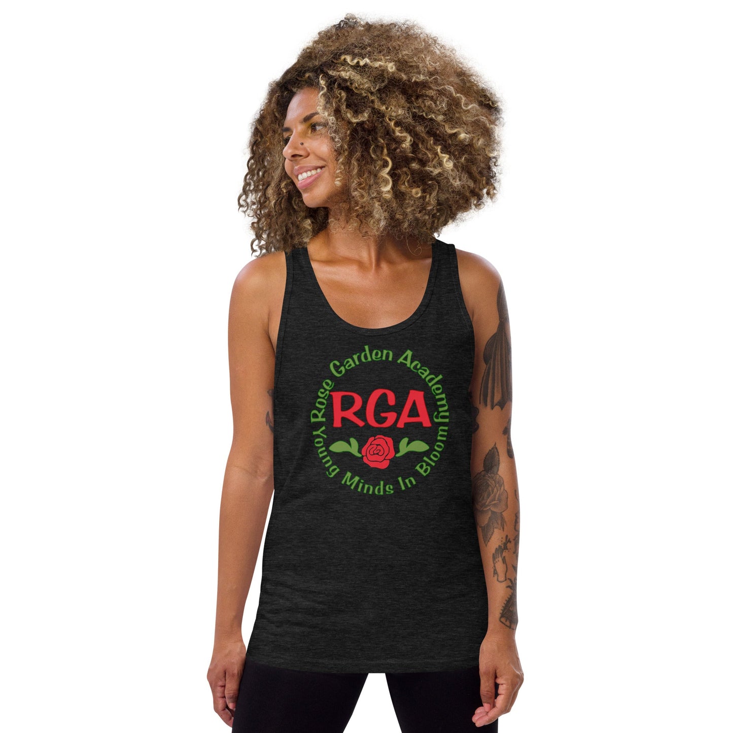 ROse Garden Academy Unisex Tank Top