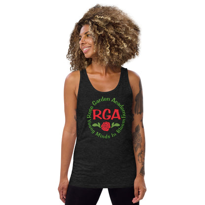 ROse Garden Academy Unisex Tank Top