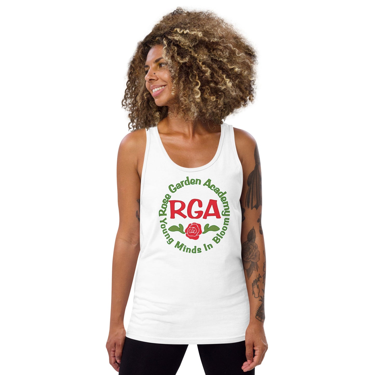 ROse Garden Academy Unisex Tank Top