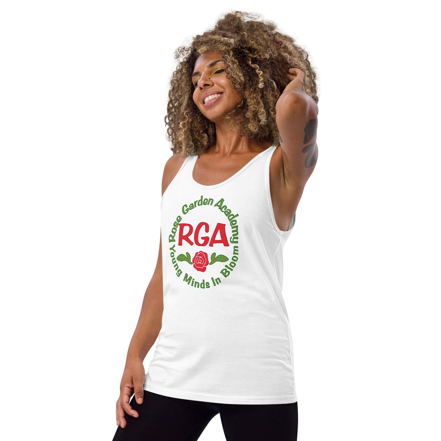 ROse Garden Academy Unisex Tank Top