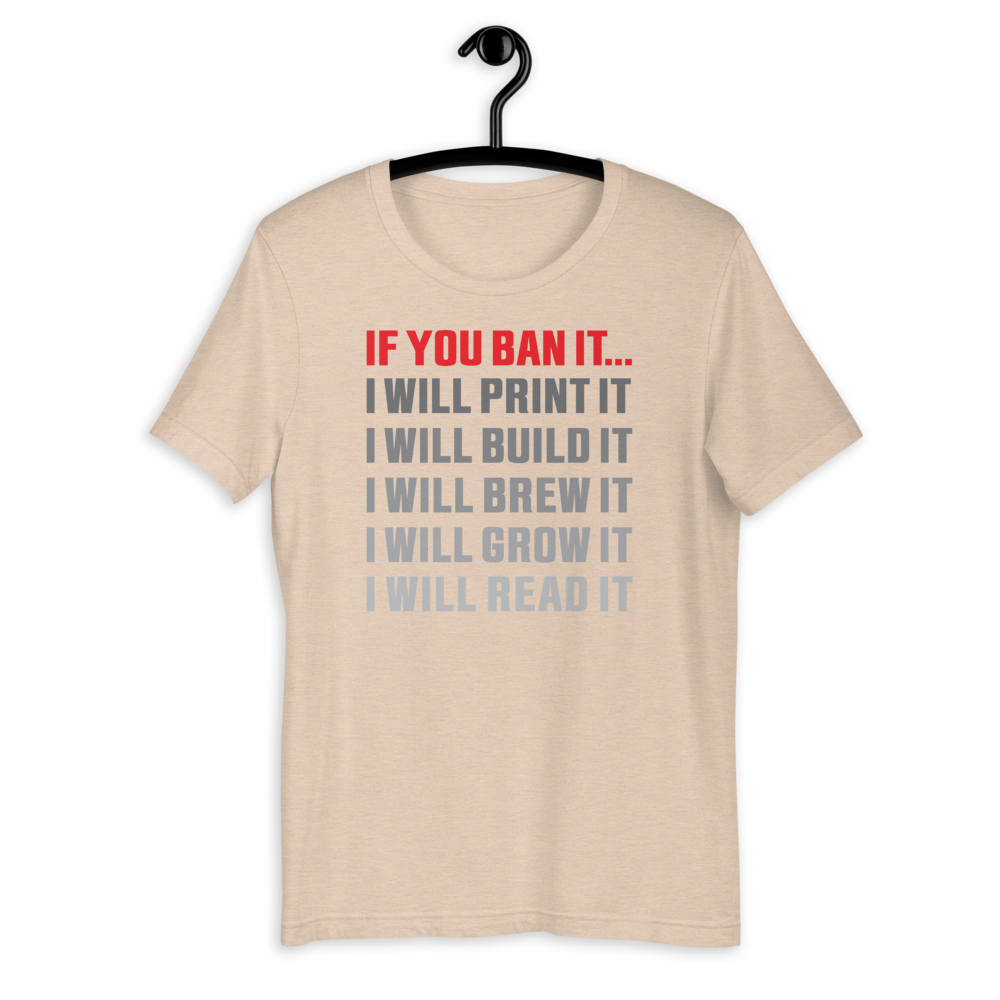 If You Ban It.... Short-Sleeve Slim-Fit T-Shirt