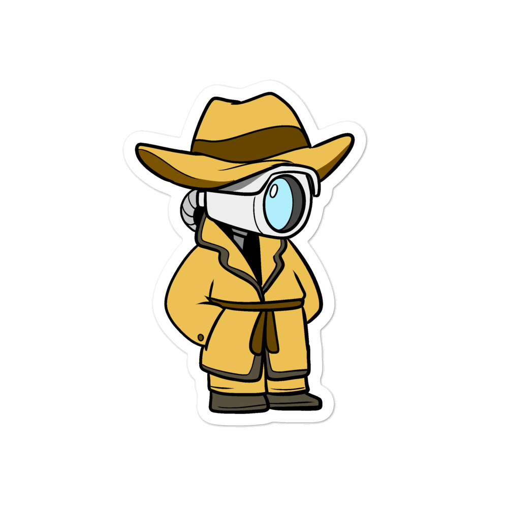 Don't Spy on Me Cartoon - Bubble-free stickers