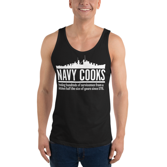 Navy Cooks Unisex Tank Top