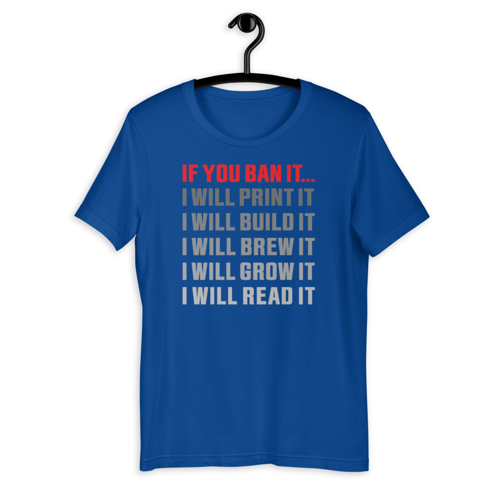 If You Ban It.... Short-Sleeve Slim-Fit T-Shirt