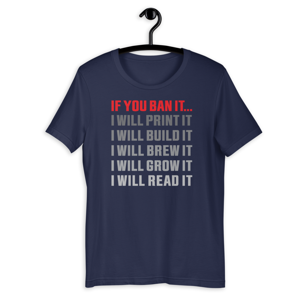 If You Ban It.... Short-Sleeve Slim-Fit T-Shirt