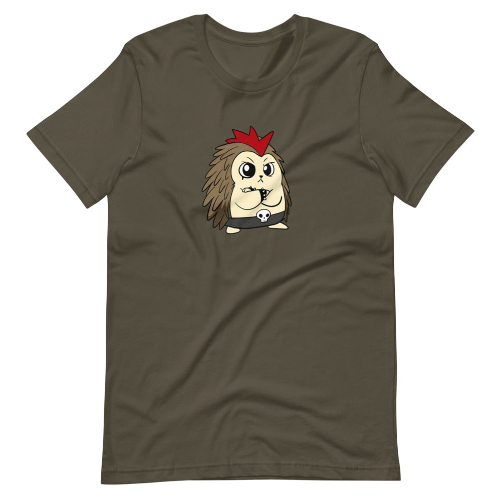 Angry Libertarian Cartoon Porcupine Short Sleeve Unisex T-Shirt