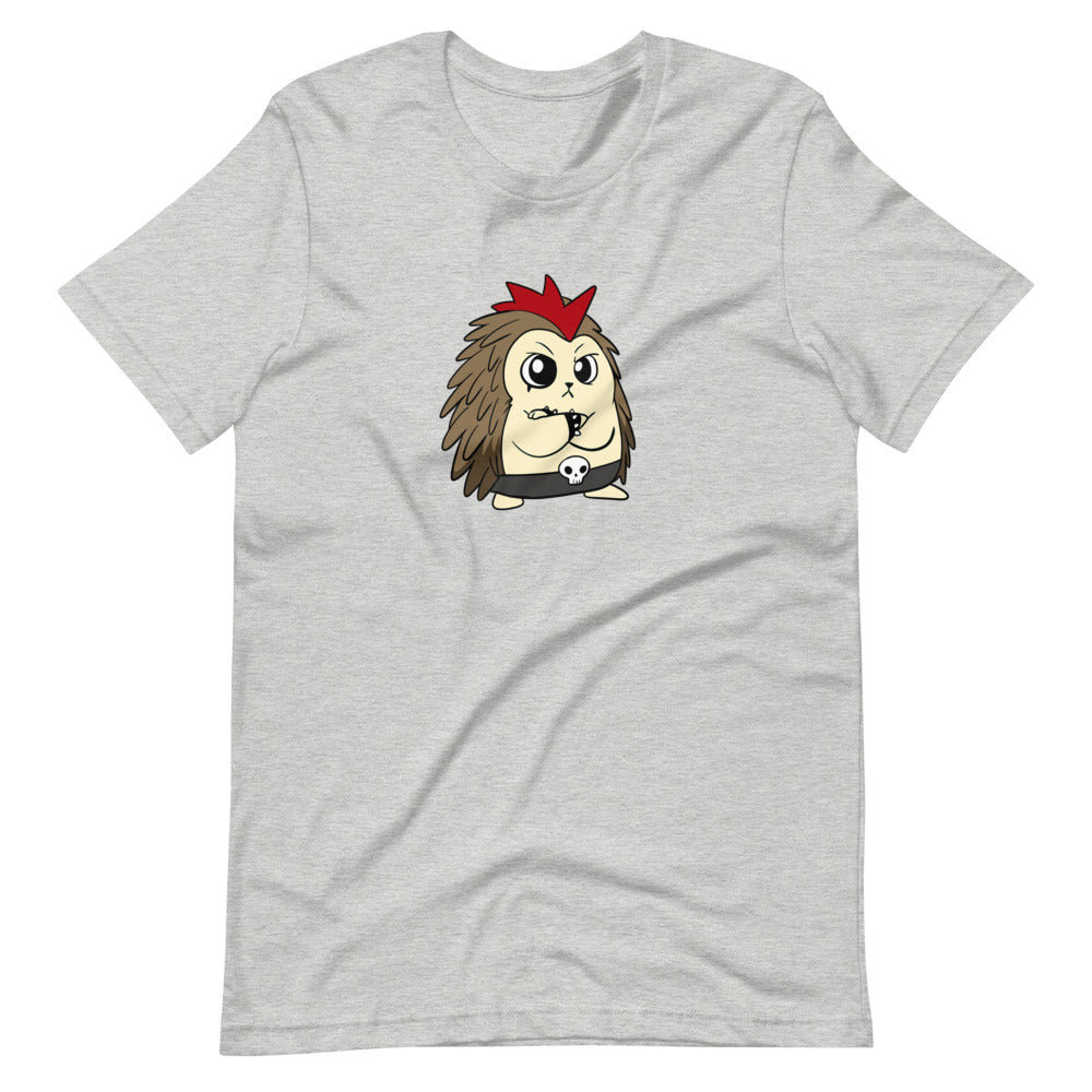 Angry Libertarian Cartoon Porcupine Short Sleeve Unisex T-Shirt