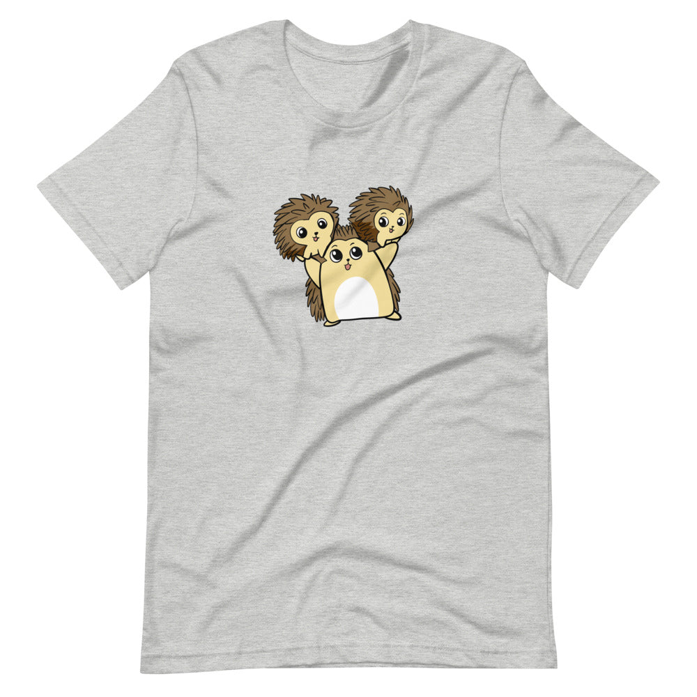 Raising Libertarians Cartoon Porcupine Short Sleeve Unisex T-Shirt