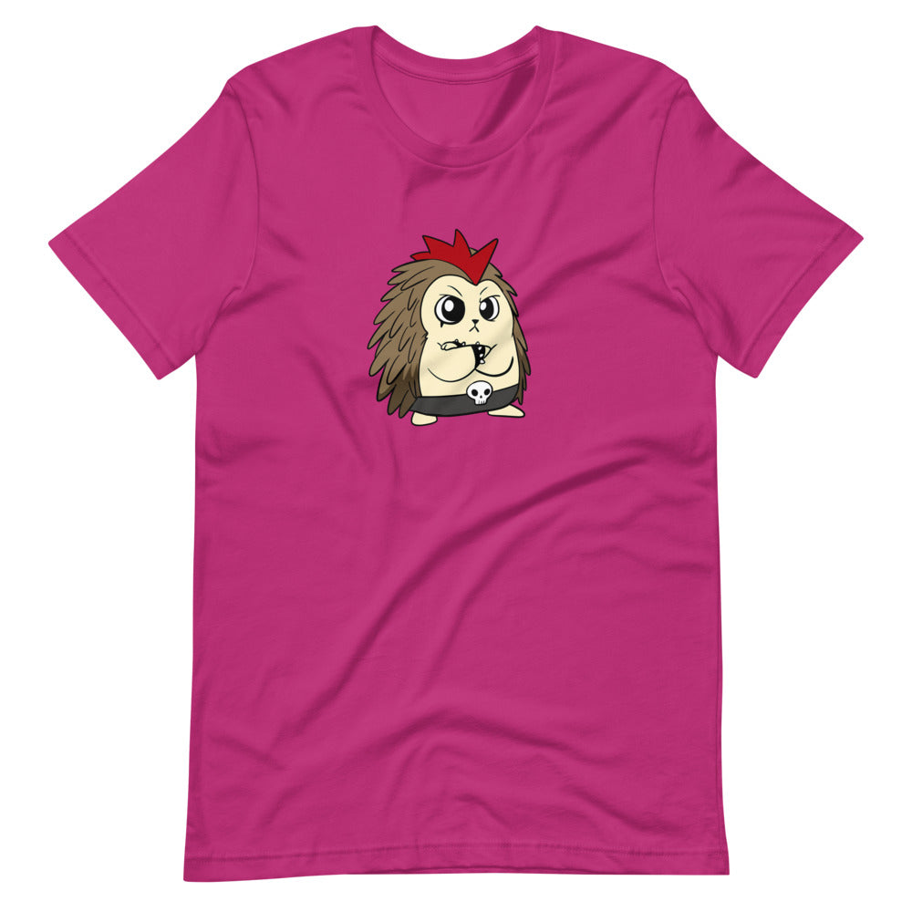 Angry Libertarian Cartoon Porcupine Short Sleeve Unisex T-Shirt