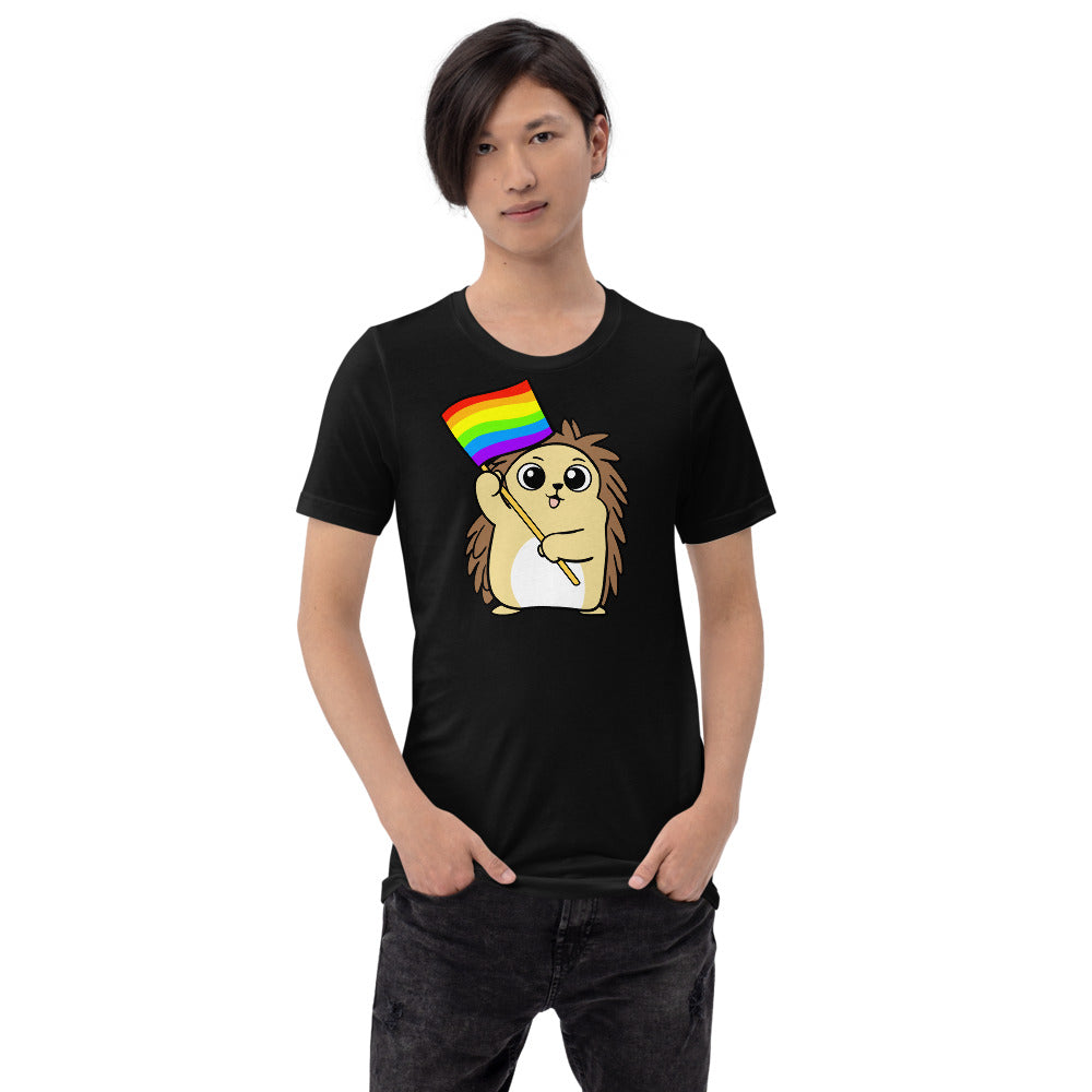 LGBTQ Cartoon Porcupine Short-Sleeve Unisex T-Shirt