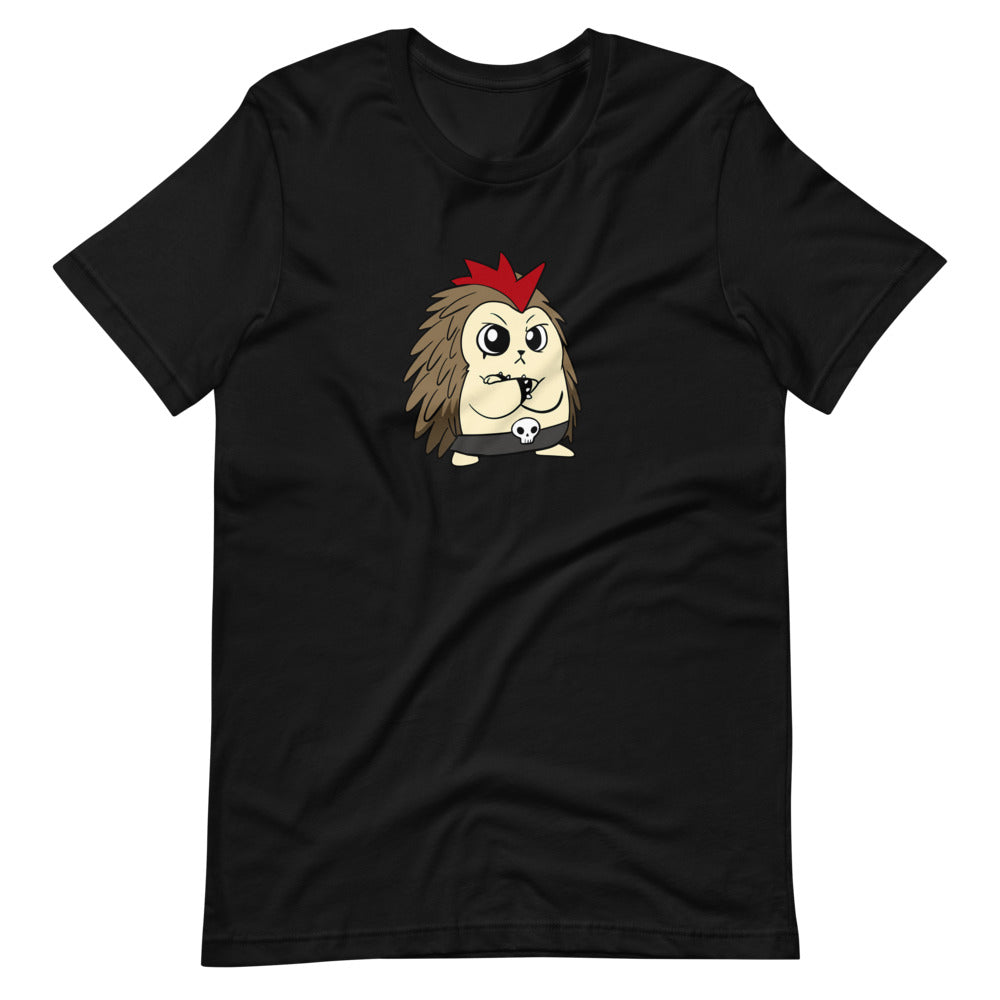 Angry Libertarian Cartoon Porcupine Short Sleeve Unisex T-Shirt