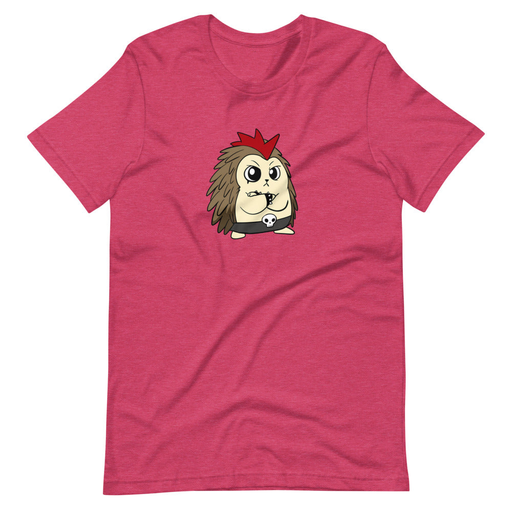 Angry Libertarian Cartoon Porcupine Short Sleeve Unisex T-Shirt