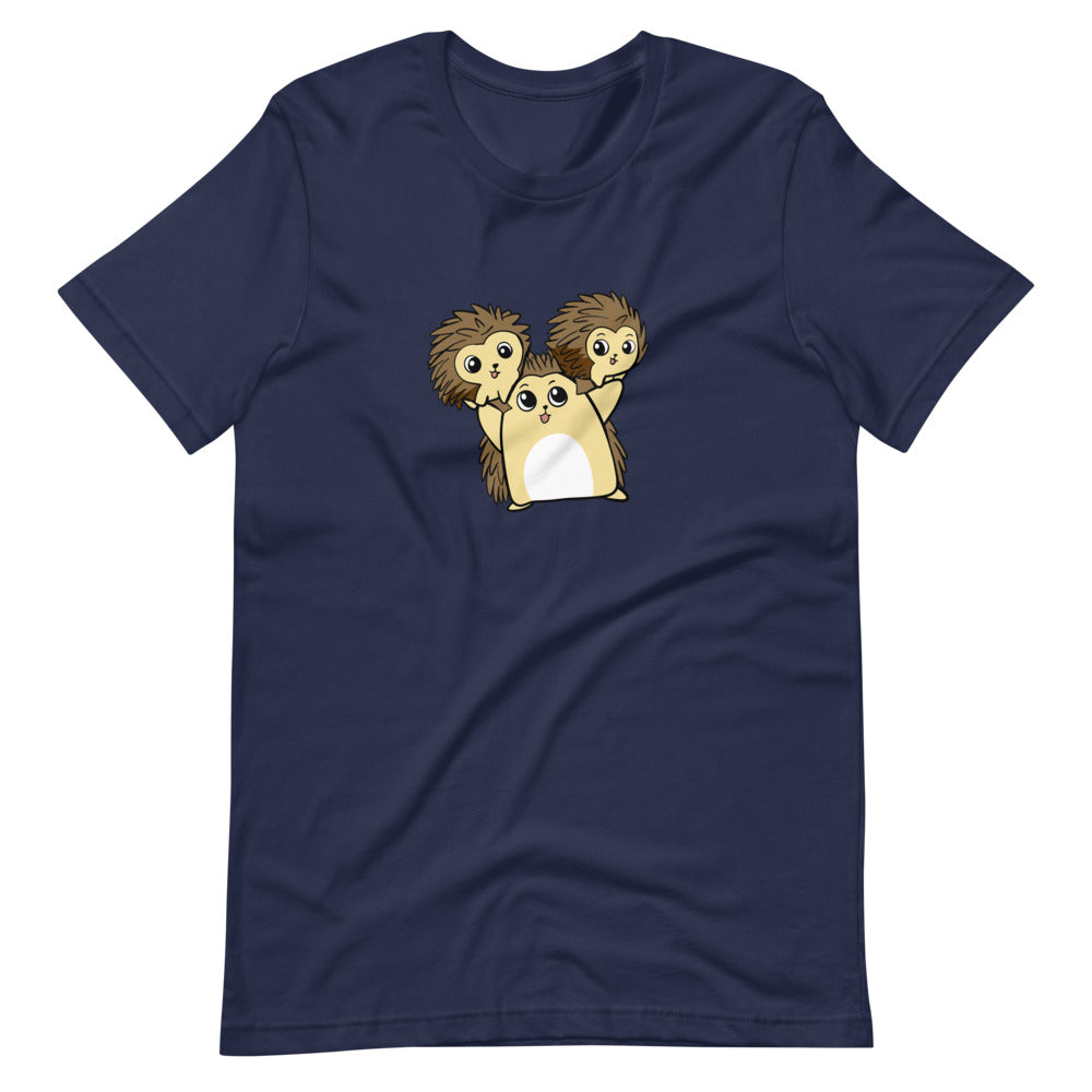 Raising Libertarians Cartoon Porcupine Short Sleeve Unisex T-Shirt