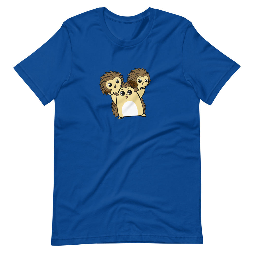 Raising Libertarians Cartoon Porcupine Short Sleeve Unisex T-Shirt