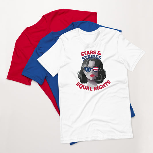 Stars, Stripes, Equal RIghts Unisex t-shirt
